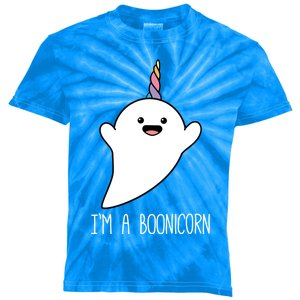 Im A Boonicorn Halloween Cute Unicorn Ghost Funny Gift Kids Tie-Dye T-Shirt