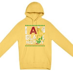 I Am Black History Month African American Pride Celebration Premium Pullover Hoodie