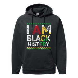 I Am Black History Month African American Pride Celebration Performance Fleece Hoodie