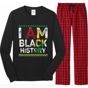 I Am Black History Month African American Pride Celebration Long Sleeve Pajama Set