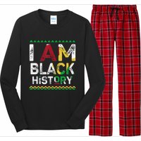 I Am Black History Month African American Pride Celebration Long Sleeve Pajama Set