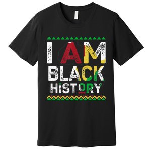 I Am Black History Month African American Pride Celebration Premium T-Shirt