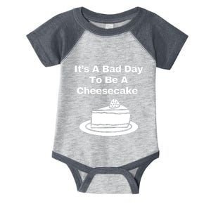 It’s A Bad Day To Be A Cheesecake Infant Baby Jersey Bodysuit