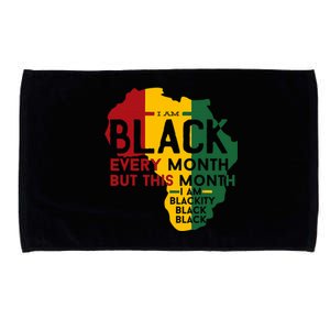 I Am Black History Month Afro African Pride Gift Microfiber Hand Towel