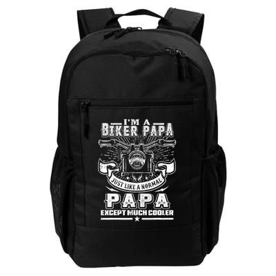 I'm A Biker Papa Funny Motorcycle Rider Grandpa Father's Da Backpack