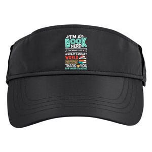 Im A Book Nerd Funny Reading Gifts For Book Lovers Adult Drive Performance Visor