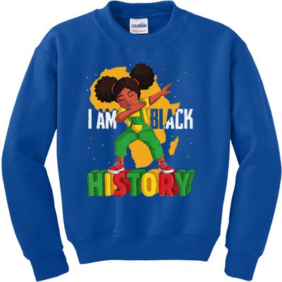 I Am Black History Women Black History Month Kids Sweatshirt