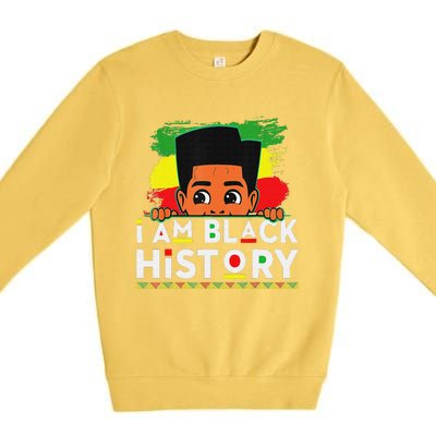 I Am Black History Black History Month Premium Crewneck Sweatshirt