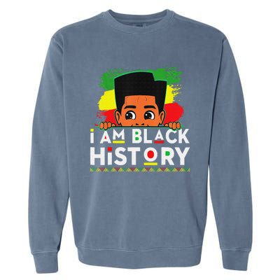 I Am Black History Black History Month Garment-Dyed Sweatshirt