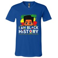 I Am Black History Black History Month V-Neck T-Shirt