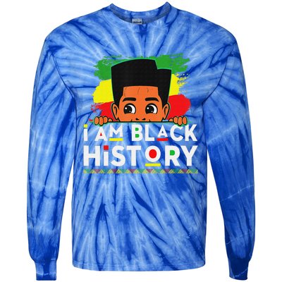 I Am Black History Black History Month Tie-Dye Long Sleeve Shirt