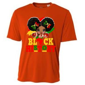 I Am Black History Month Black Melanin Gift Cooling Performance Crew T-Shirt