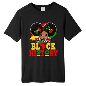 I Am Black History Month Black Melanin Gift Tall Fusion ChromaSoft Performance T-Shirt