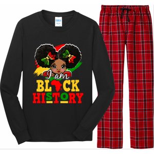 I Am Black History Month Black Melanin Gift Long Sleeve Pajama Set