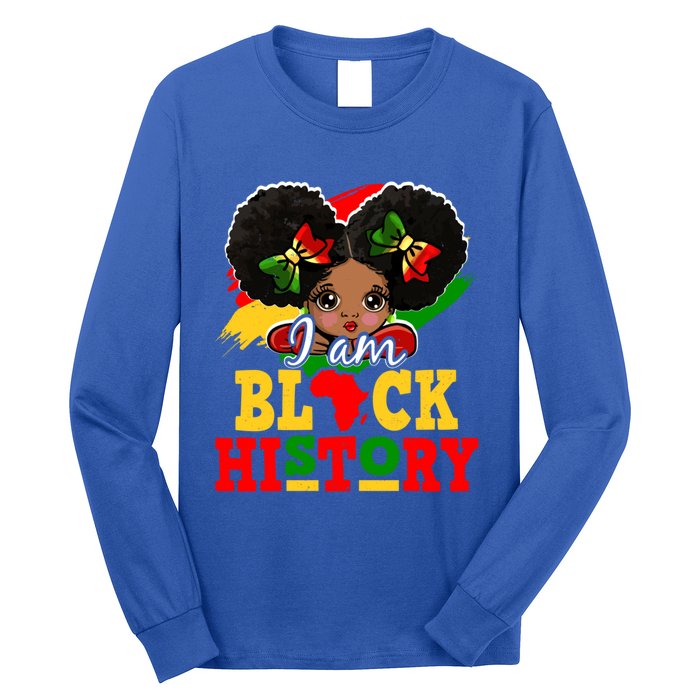 I Am Black History Month Black Melanin Gift Long Sleeve Shirt