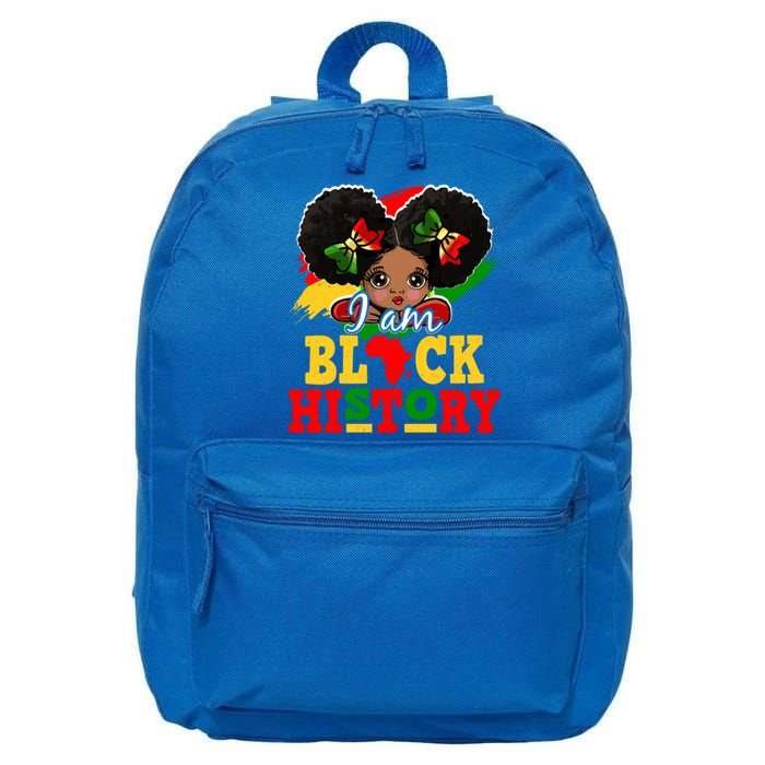 I Am Black History Month Black Melanin Gift 16 in Basic Backpack