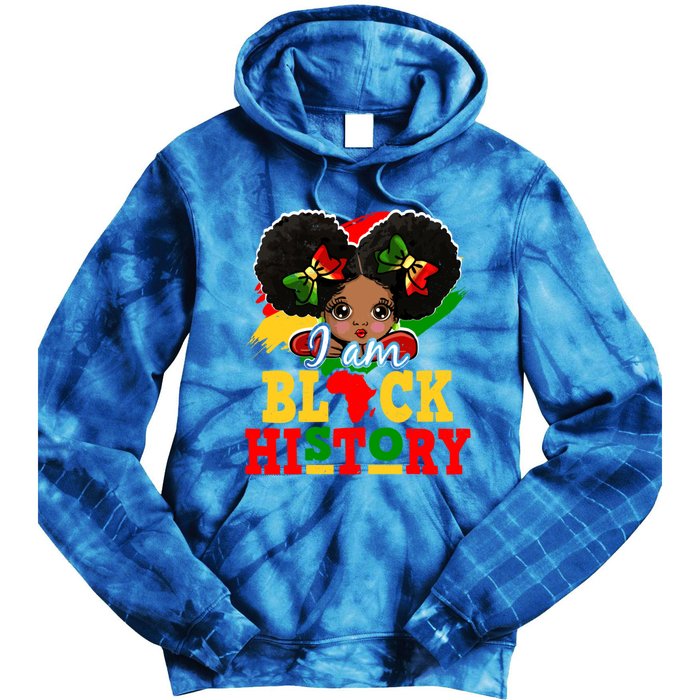 I Am Black History Month Black Melanin Gift Tie Dye Hoodie