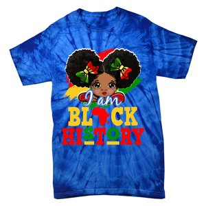 I Am Black History Month Black Melanin Gift Tie-Dye T-Shirt