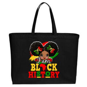 I Am Black History Month Black Melanin Gift Cotton Canvas Jumbo Tote