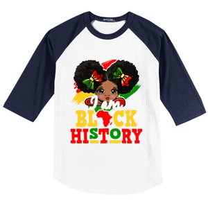 I Am Black History Month Black Melanin Gift Baseball Sleeve Shirt