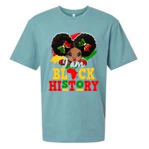 I Am Black History Month Black Melanin Gift Sueded Cloud Jersey T-Shirt