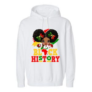 I Am Black History Month Black Melanin Gift Garment-Dyed Fleece Hoodie