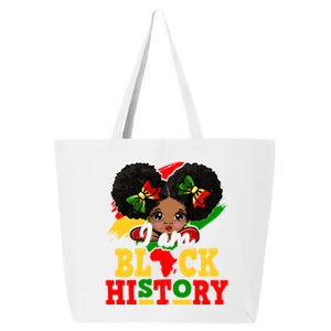 I Am Black History Month Black Melanin Gift 25L Jumbo Tote