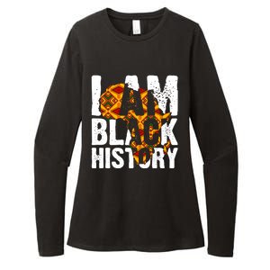 I Am Black History Month Melanin African Map Juneteenth Cool Gift Womens CVC Long Sleeve Shirt