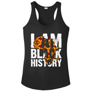 I Am Black History Month Melanin African Map Juneteenth Cool Gift Ladies PosiCharge Competitor Racerback Tank