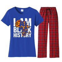 I Am Black History Month Melanin African Map Juneteenth Cool Gift Women's Flannel Pajama Set