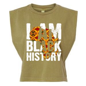 I Am Black History Month Melanin African Map Juneteenth Cool Gift Garment-Dyed Women's Muscle Tee