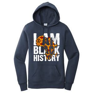 I Am Black History Month Melanin African Map Juneteenth Cool Gift Women's Pullover Hoodie