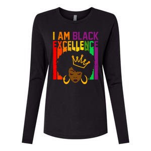 I Am Black Excellence Womens Cotton Relaxed Long Sleeve T-Shirt