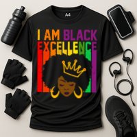 I Am Black Excellence Cooling Performance Crew T-Shirt