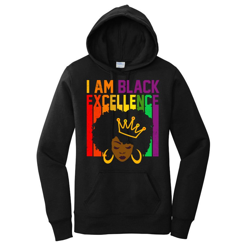 I Am Black Excellence Women's Pullover Hoodie
