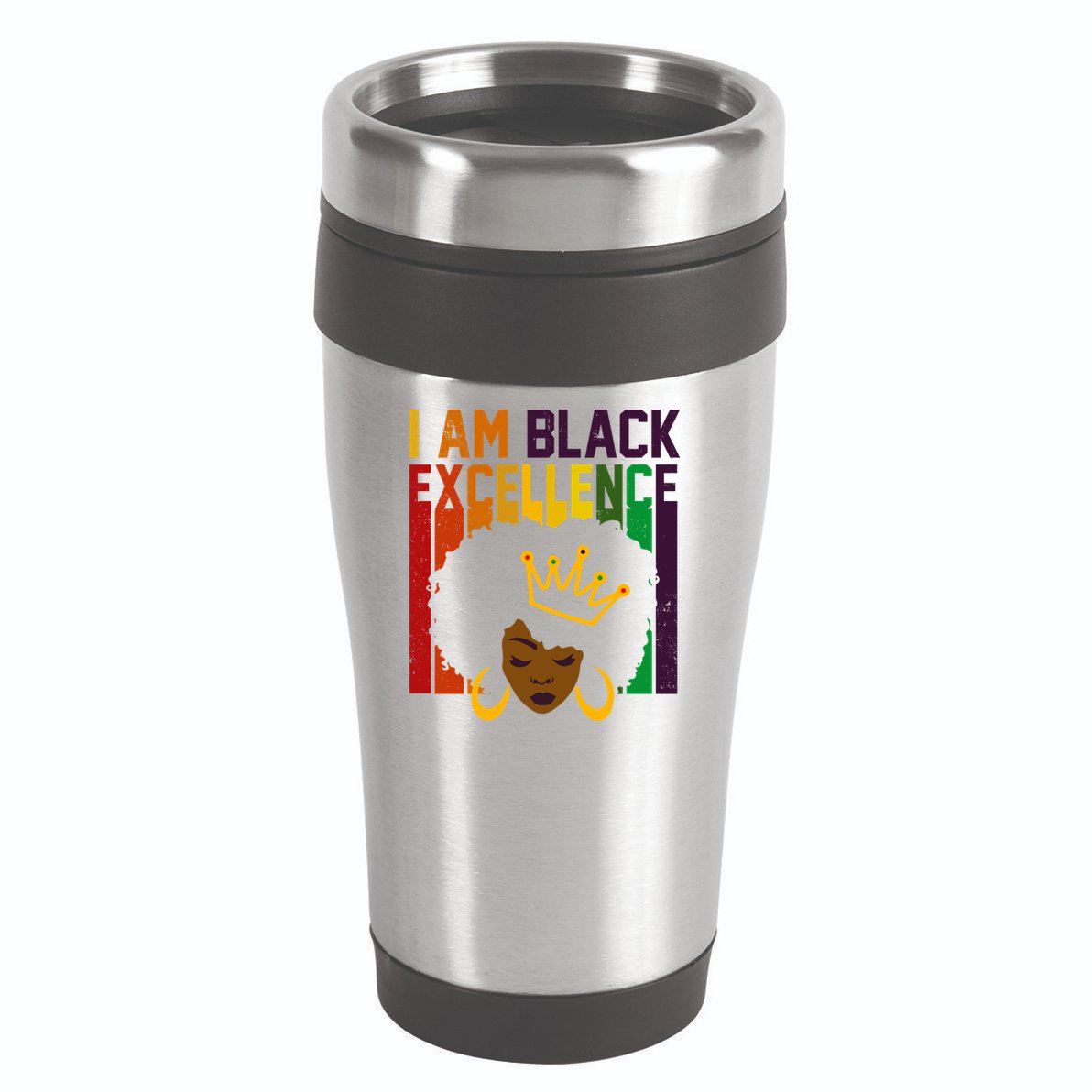 I Am Black Excellence 16oz Travel Tumbler