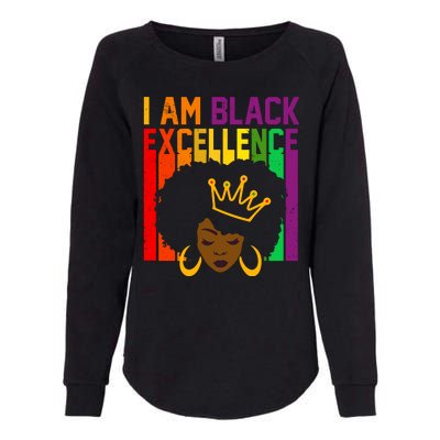 I Am Black Excellence Womens California Wash Sweatshirt