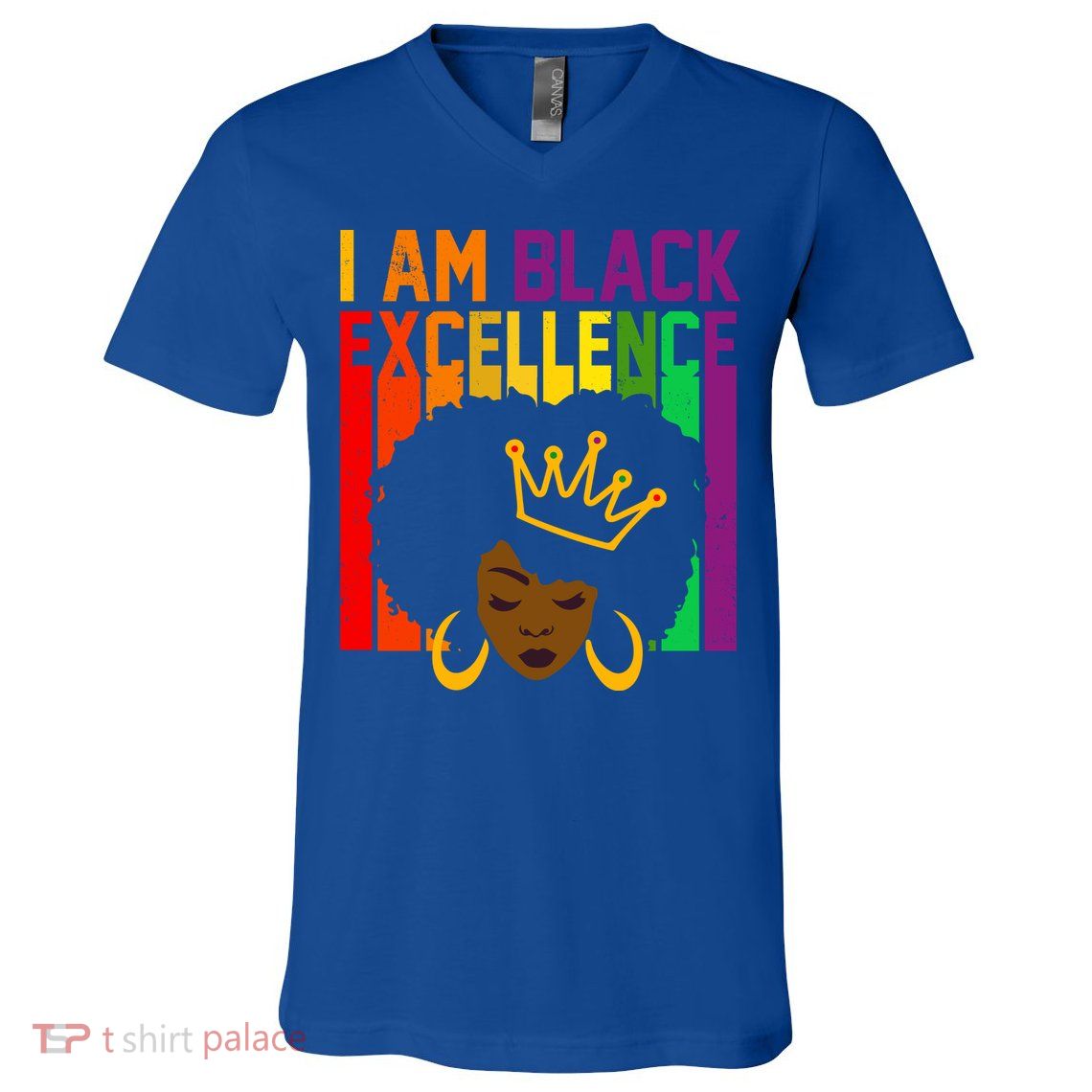 I Am Black Excellence V-Neck T-Shirt