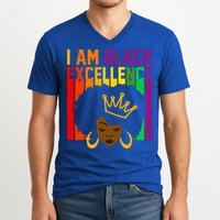 I Am Black Excellence V-Neck T-Shirt