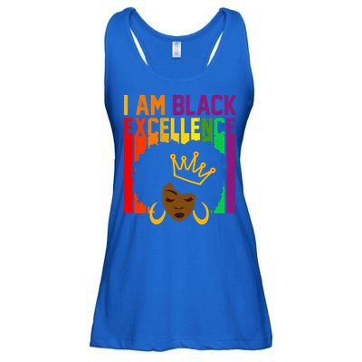 I Am Black Excellence Ladies Essential Flowy Tank