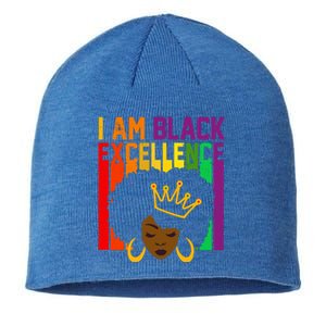 I Am Black Excellence Sustainable Beanie