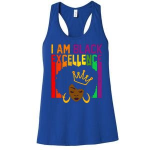 I Am Black Excellence Women's Racerback Tank