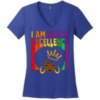 I Am Black Excellence Women's V-Neck T-Shirt