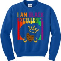 I Am Black Excellence Kids Sweatshirt