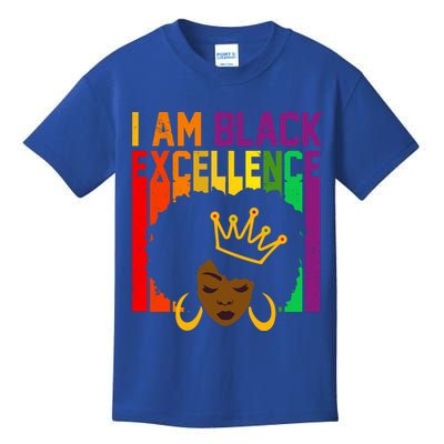 I Am Black Excellence Kids T-Shirt