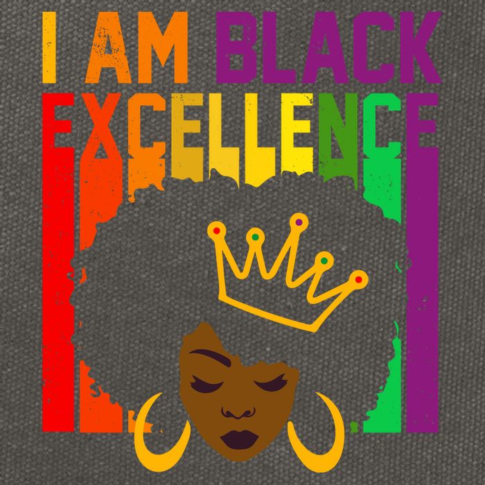 I Am Black Excellence Cotton Canvas Backpack