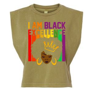 I Am Black Excellence Garment-Dyed Women's Muscle Tee