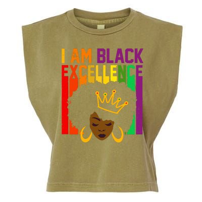 I Am Black Excellence Garment-Dyed Women's Muscle Tee