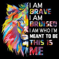 I Am Brave Bruised I Am Who Im Meant To Be Gift Cooling Performance Crew T-Shirt