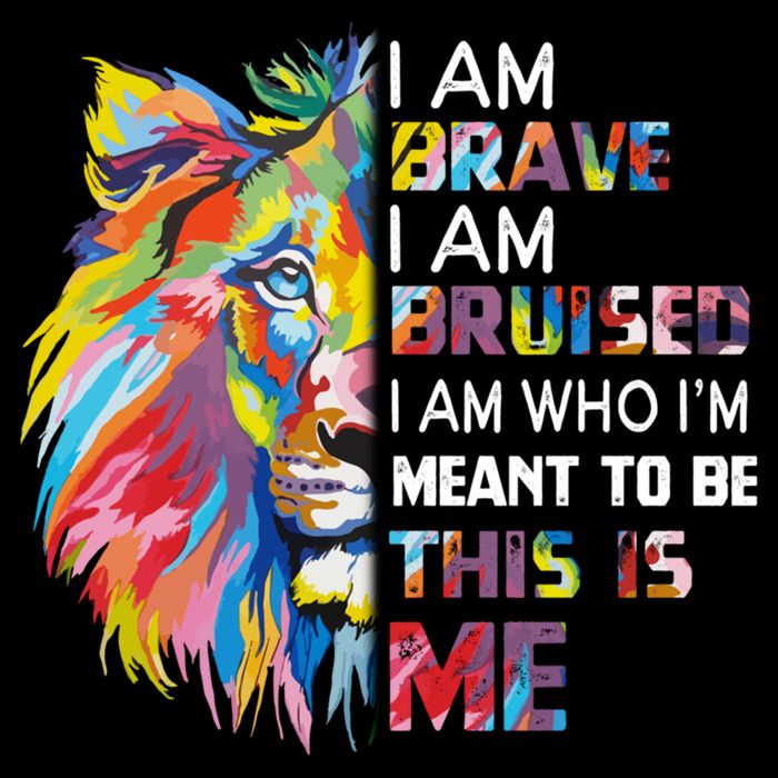 I Am Brave Bruised I Am Who Im Meant To Be Gift Cooling Performance Crew T-Shirt